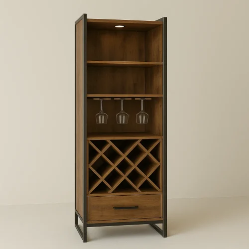 Modern Wine Cabinet Organizes Effortlessly