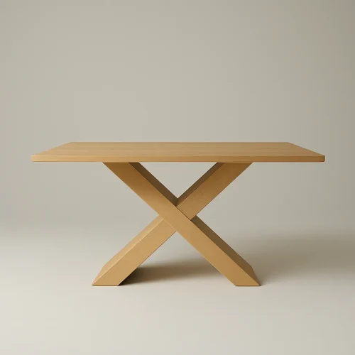 X Base Dining Table Harmony Creating Effortless Modern Dining Style