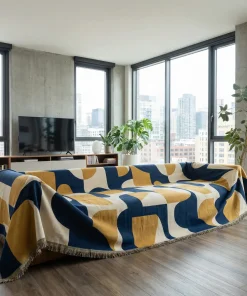 Abstract Pattern Sofa Blanket Cover For Living Room
