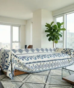 Geometric Sofa Blanket Cover For Living Room